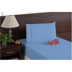 Imagem de Jogo De Lençol Elástico Solteiro 2 Peças 100% Algodão 