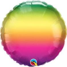 Imagem de Balão Metalizado Redondo Vibrant Ombre 18 Polegadas - Qualatex #97426