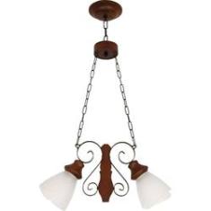 Imagem de Lustre Muller Country 2 Lâmpadas Envelhecido 942E
