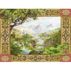 Imagem de Papel De Parede Paisagem Digital Ban 3D Dah47