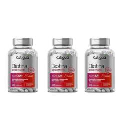 Imagem de Kit 3 Biotina Dose Máxima 30 Cápsulas - Katigua