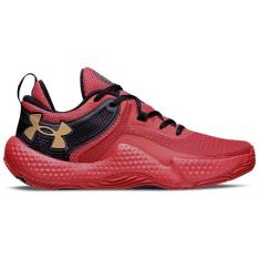 Imagem de Tênis de Basquete Under Armour Dagger Vermelho-Masculino