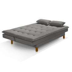 Imagem de Sofá Cama Bangkok Pés De Madeira C/ Almofadas Espuma D-23 - Tb Ecommer