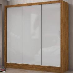 Imagem de Guarda-roupa Sem Espelho Freijó/off White Carioca Móveis