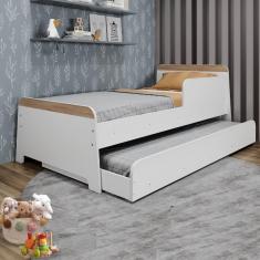 Imagem de Cama Infantil Bicama Lorenza Branco - Movelbras