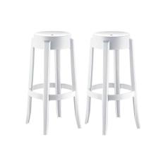 Imagem de Banqueta Sala de Jantar Shine UZ8007 Kit 2 Un Branco - Kappesberg