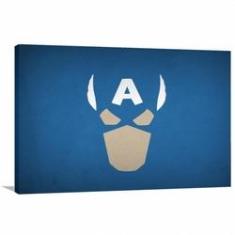 Imagem de Quadro decorativo Capitão América - Tela em Tecido