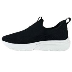 Imagem de Tênis Esportivo Masculino Slip On Clic Preto Branco Olympikus