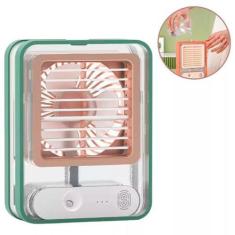 Imagem de Ventilador Portatil Umidificador De Mesa Com Led Luminaria - Bivena