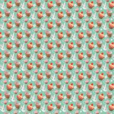 Imagem de Papel Parede Verde Claro Cupcake Festa Autocolante Cozinha