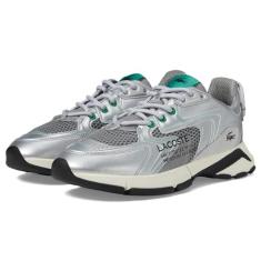 Imagem de Lacoste Tênis masculino L003 Neo 124 3 SMA, Cinza/prata, 42