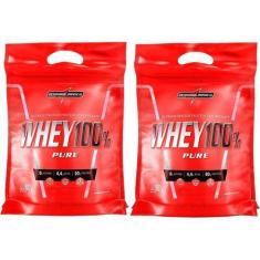 Imagem de Kit 2 Wheys 100%Pure Integralmedica 900G Morango E Chocolate - Integra