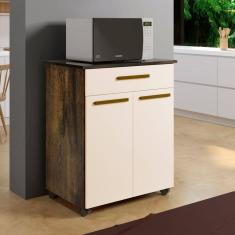 Imagem de Balcão de Cozinha 2 Portas 1 Gaveta Girassol Yescasa Ypê/Off White