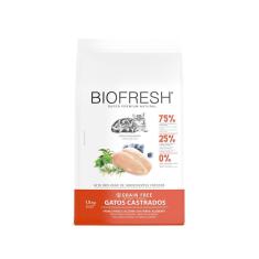 Imagem de Ração Seca Biofresh Frango Fresco, Alecrim, Chá Verde E Blueberry Para Gatos Castrados - 1,5 Kg