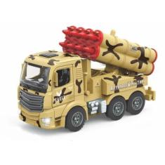 Imagem de Brinquedo Caminhão Exército Bate E Volta Com Luzes E Som - Toy King