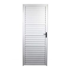 Imagem de Porta palheta 2,10x70 lado ESQUERDO no alumínio branco