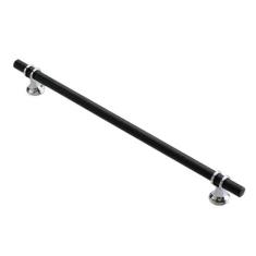 Imagem de Liga de zinco preto ouro porta alças armário de cozinha puxadores de gaveta sólida moda móveis lidar com ferragem, cromo preto 256mm