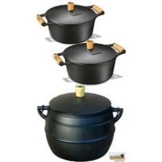 Imagem de Jogo Caçarolas E Bojudo Em Ferro Fundido - Panela Mineira