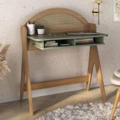 Imagem de Mesa Escrivaninha Mali 100% Mdf Carvalho/Menta - Pnr Móveis