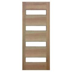 Imagem de Porta de Madeira Maciça 4 Vidros Casmavi de Cedro Arana - 2.10 (A) X 1