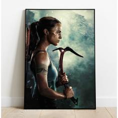 Imagem de Quadro decorativo Poster A4 Tomb Raider Lara Croft Filme Capa