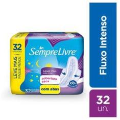 Imagem de Absorvente Externo SEMPRE LIVRE Adapt Plus Seca com Abas Leve Mais Pague Menos 32un.