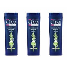 Imagem de Clear Men Anticaspa Controle Coceira Shampoo 400Ml (Kit C/03)