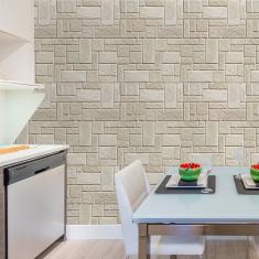 Imagem de Pedra Rústica Bege - Papel de Parede - 0,58 X 3,00m