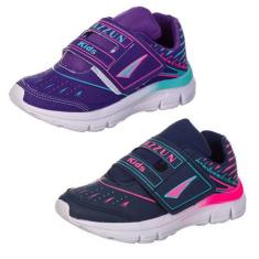 Imagem de Kit 2 Pares Tênis Infantil Feminino Macio Leve - As264 - Algarte Shoes