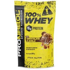Imagem de 100% Whey Chocolate E Avela 900G Pouch - Pronabol Chocolateavelã