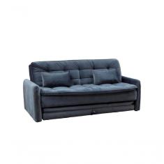 Imagem de Sofá Cama Reclinável Com Cama Auxiliar - Veludo Chumbo