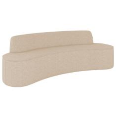 Imagem de Sofá 3 Lugares Para Sala De Estar Living 180cm Koane D06 Linho Marfim - Mpozenato