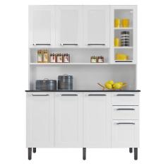 Imagem de Armário de Cozinha Florença 8 Portas 2 Gavetas Itatiaia Cor Branco