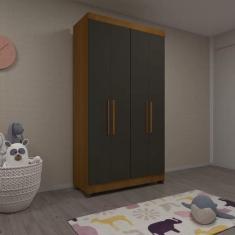 Imagem de Guarda Roupa Casal Genova 4 Portas Luciane Móveis Nero pf