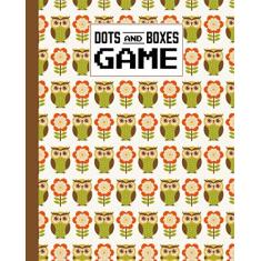 Imagem de Dots And Boxes Game: Owl Cartoon Dots And Boxes Game, A Classic Strategy Game - Large and Small Playing Squares - Big Book, Dot to Dot Grid, Game of ... Line, Pigs in a Pen, 120 Pages, size 8" x 10"