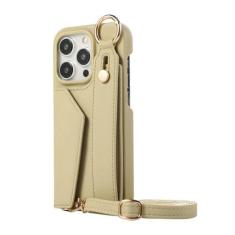 Imagem de Capa de telefone de couro com alça de pulso crossbody para iPhone 15 14 Plus 13 Mini 12 11 Pro Max Carteira com capa de suporte para cartão, verde claro, para iPhone 14 Pro