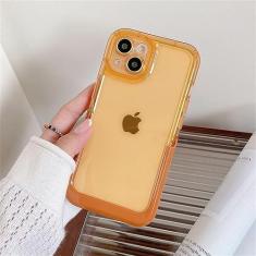 Imagem de Capa de telefone com suporte dobrável Candy Color para iPhone 13 Pro Max 11 12 Pro Max Transparente Silicone macio TPU capa traseira, O, para iphone 12