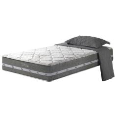 Imagem de Colchão Solteiro Miami Molas Ensacadas 88x188x22cm Cinza