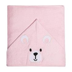 Imagem de Papi Textil Toalha De Banho Urso Bord. Karinho Forrada C/Capuz De Centro 90Cm X 70Cm Contem 01 Un