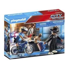 Imagem de Playmobil Policial Com Bicicleta E Fugitivo Sunny 2546