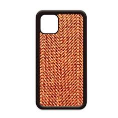 Imagem de Capa de tecido marrom linho abstrata para iPhone 12 Pro Max para Apple Mini Mobile Case Shell