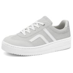 Imagem de Tênis Casual Feminino SNK Camurça Ice Ramarim 2491103-0010