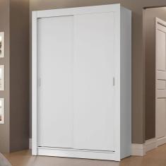 Imagem de Guarda-roupa Solteiro 2 Portas Correr 2 Gavetas Branco