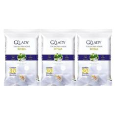 Imagem de Kit C3 Toalhas Íntimas Limpeza Suave E Sem Perfume - Q Lady - Procter