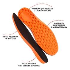 Imagem de Kit 5 Pares Palmilha Gel Fina em P.U Ortopédica Macia Confortável para Tênis Sapatos e Chuteiras-Unissex
