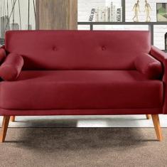 Imagem de Namoradeira Moderna Decoração Sala, Varanda, Recepção Luma Bordô