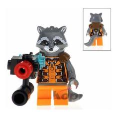 Imagem de Boneco Blocos De Montar Rocket Raccoon Machine Gun - Mega Block Toys