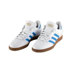 Imagem de adidas Tênis de corrida masculino Pureboost 21, Branco/Pássaro Azul/Dourado Metálico, 39