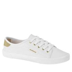 Imagem de Tênis Sapatênis Casual Feminino Confortável Moleca 5296.561 - Preto Dourado - 34-Feminino