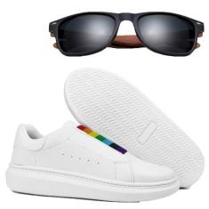 Imagem de Oxford Tênis Unisex Arco-Íris Tênis Casual 33 ao 44 + Óculos - Iden Sh